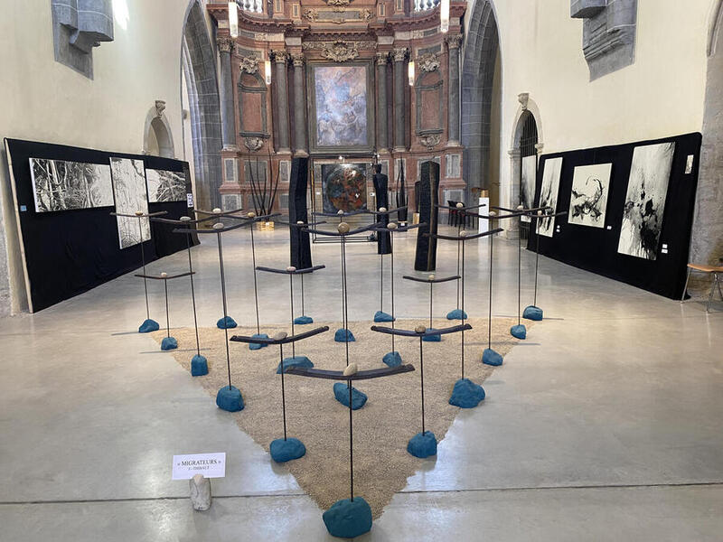 Dans l'église des Cordeliers de Poligny en 2024